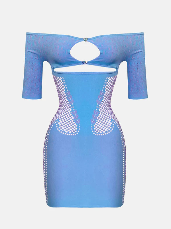 POSTER GIRL Archer Dress Crypto Blue