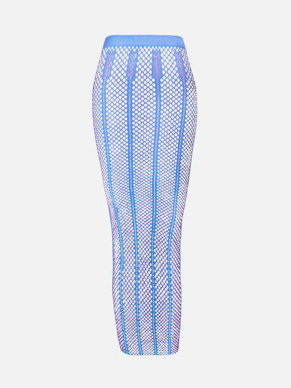 POSTER GIRL Fortune Skirt Crypto Blue