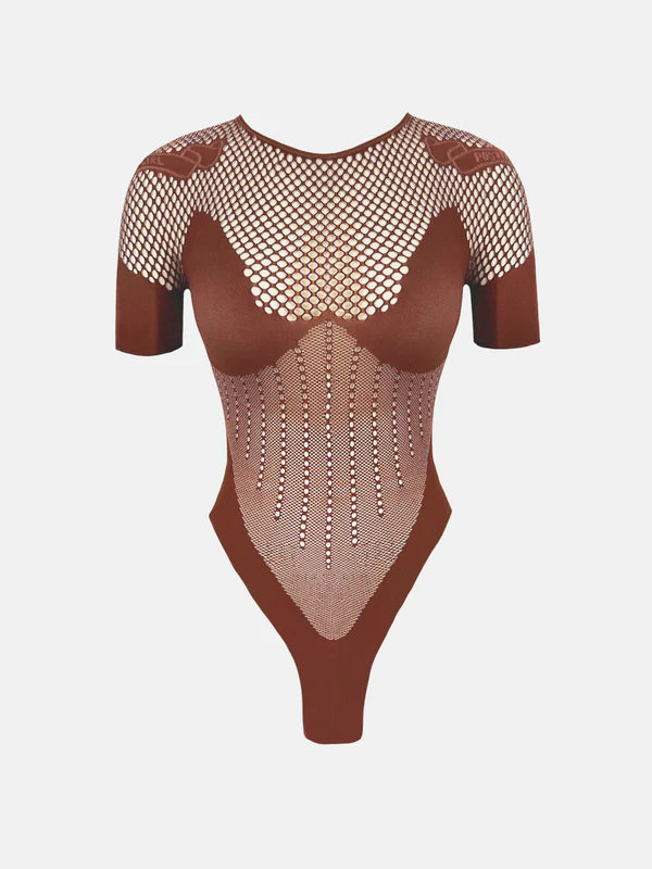 POSTER GIRL Vivian Bodysuit Old Money Brown